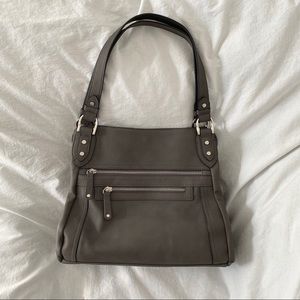 Grey Buckle Handbag | Rosanna
